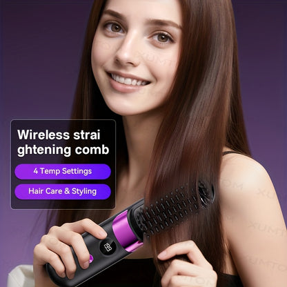 Multifunctional Hair Straightener Brush & Curling Iron | LED Display, Fast Heating | Loewe Shop